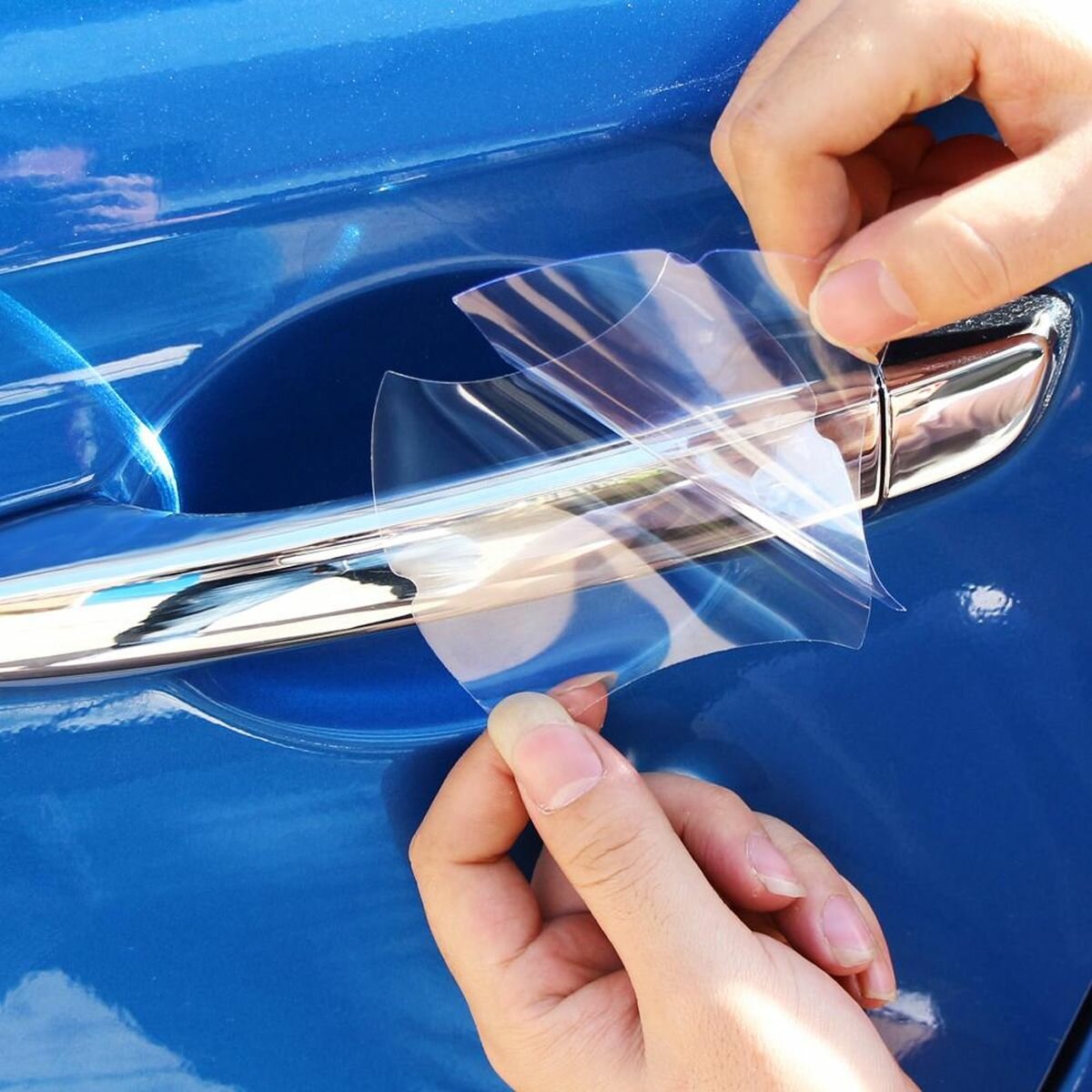 Защитная пленка на дверную ручку автомобиля, 5 штук — фото 1