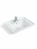 Белая керамическая раковина для ванной комнаты, OSSO-W5 80см