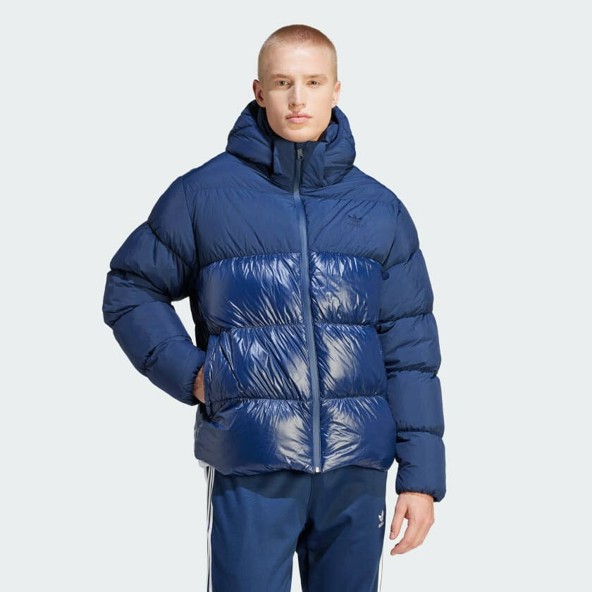 Пуховик adidas Down Regen Adic, размер L, blue