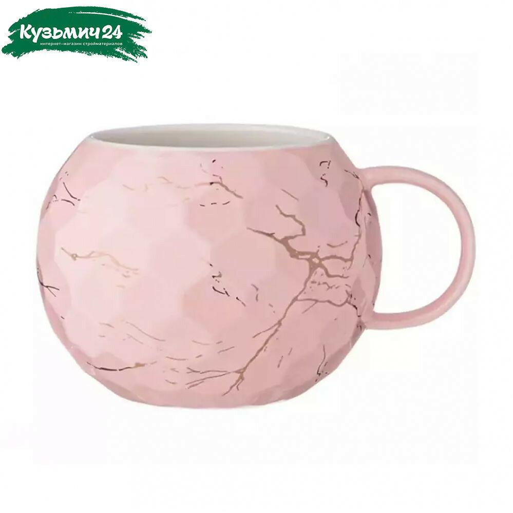 Кружка Lefard Breaktime 90-1087 фарфор розовая 75х75х80 мм 400 мл