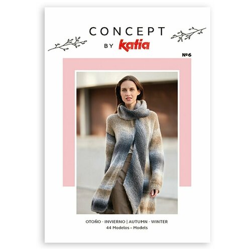 Журнал Katia по вязанию спицами и крючком с женскими моделями по пряже Katia CONCEPT №6