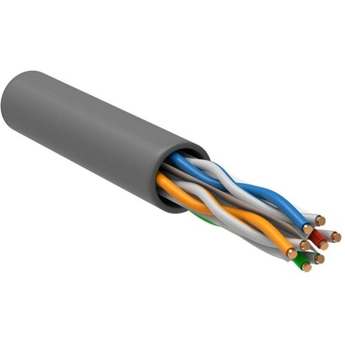 Кабель информационный ITK LC1-C604-111 кабель витая пара u utp кат 6 4х2х23awg solid cu pvc six сер м suprlan 01 0316 1