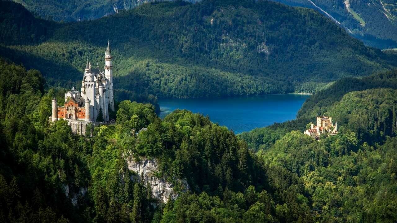 Постеры на стену природа, небо, горы, aртикул: 8961 замок в горах