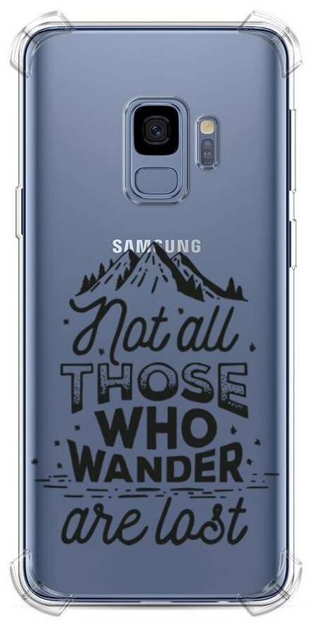Противоударный силиконовый чехол "Not all black" на Samsung Galaxy S9 / Самсунг Галакси С9