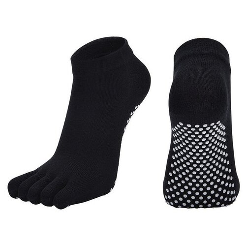 фото Носки противоскользящие с пальцами yoga socks для йоги фитнеса и пилатеса rekoy