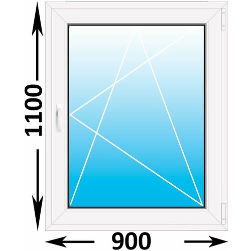 Пластиковое окно Veka WHS одностворчатое 900x1100 (ширина Х высота) (900Х1100)