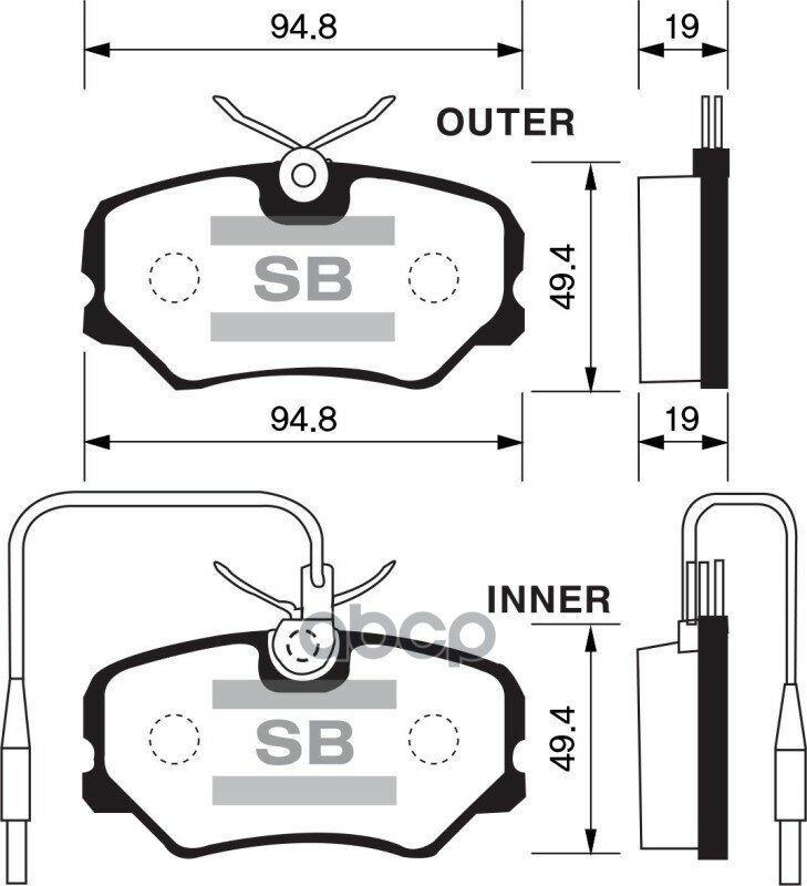 Колодки Тормозные Передние Sangsin brake арт SP1180