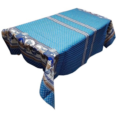 Скатерть льняная арт 3 Гжель