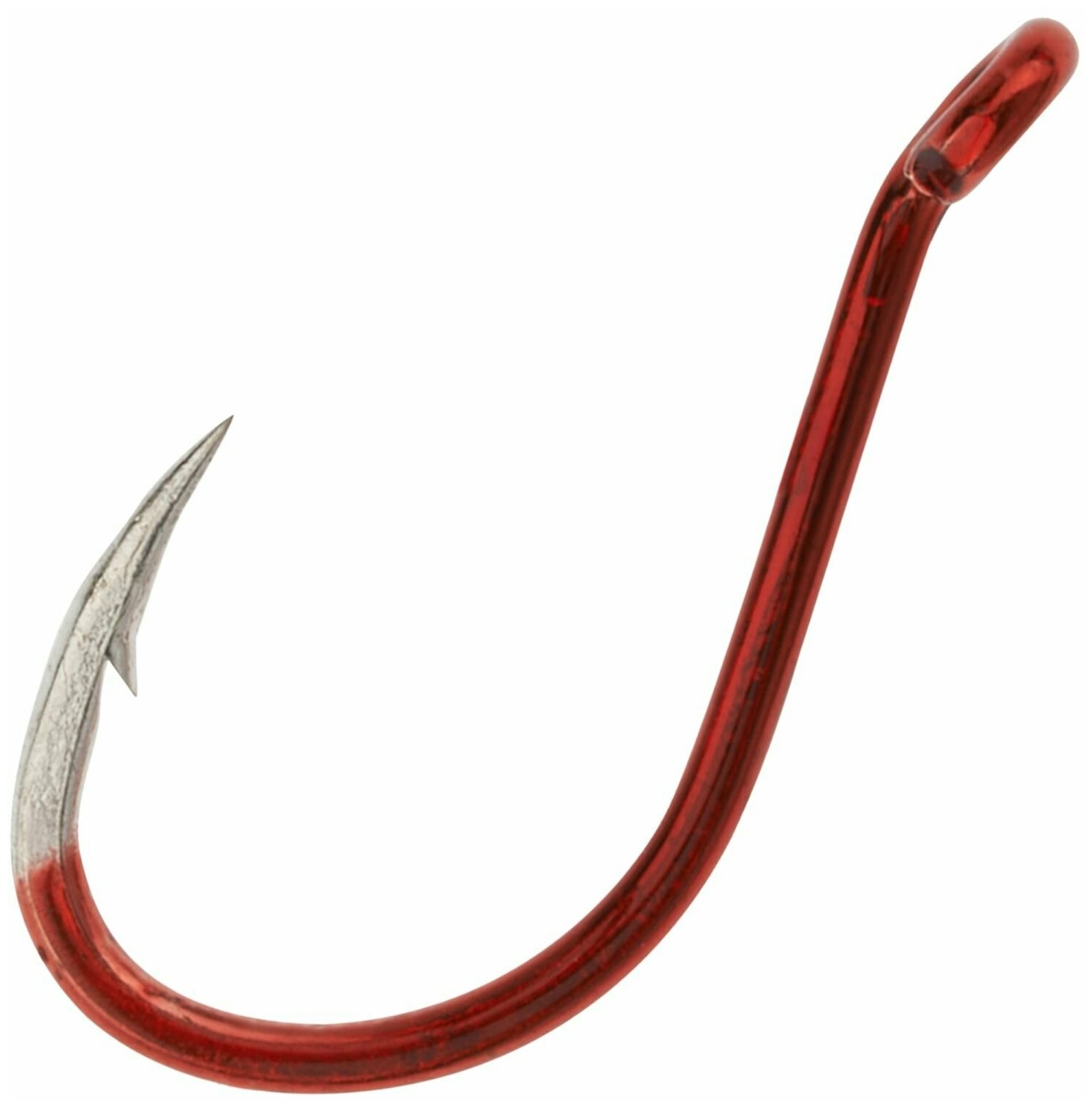 Крючок рыболовный одинарный BKK Red Octopus Beak #10 (7шт)