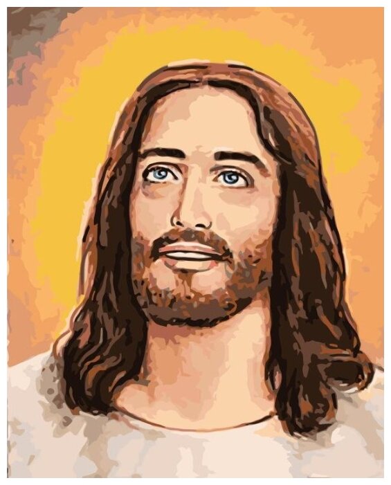 Картина по номерам "Иисус", 40x50 см