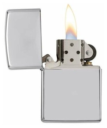 Оригинальная бензиновая зажигалка ZIPPO Armor™ 167 c покрытием High Polish Chrome - фотография № 4