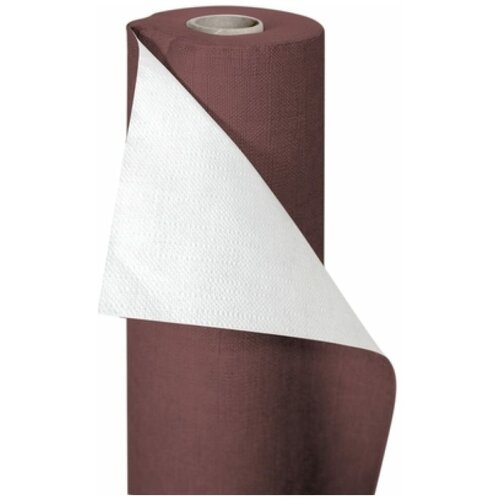Скатерть бумажно-тканевая Ш 1180 мм 20 м в рулоне коричневая 'PAPSTAR'