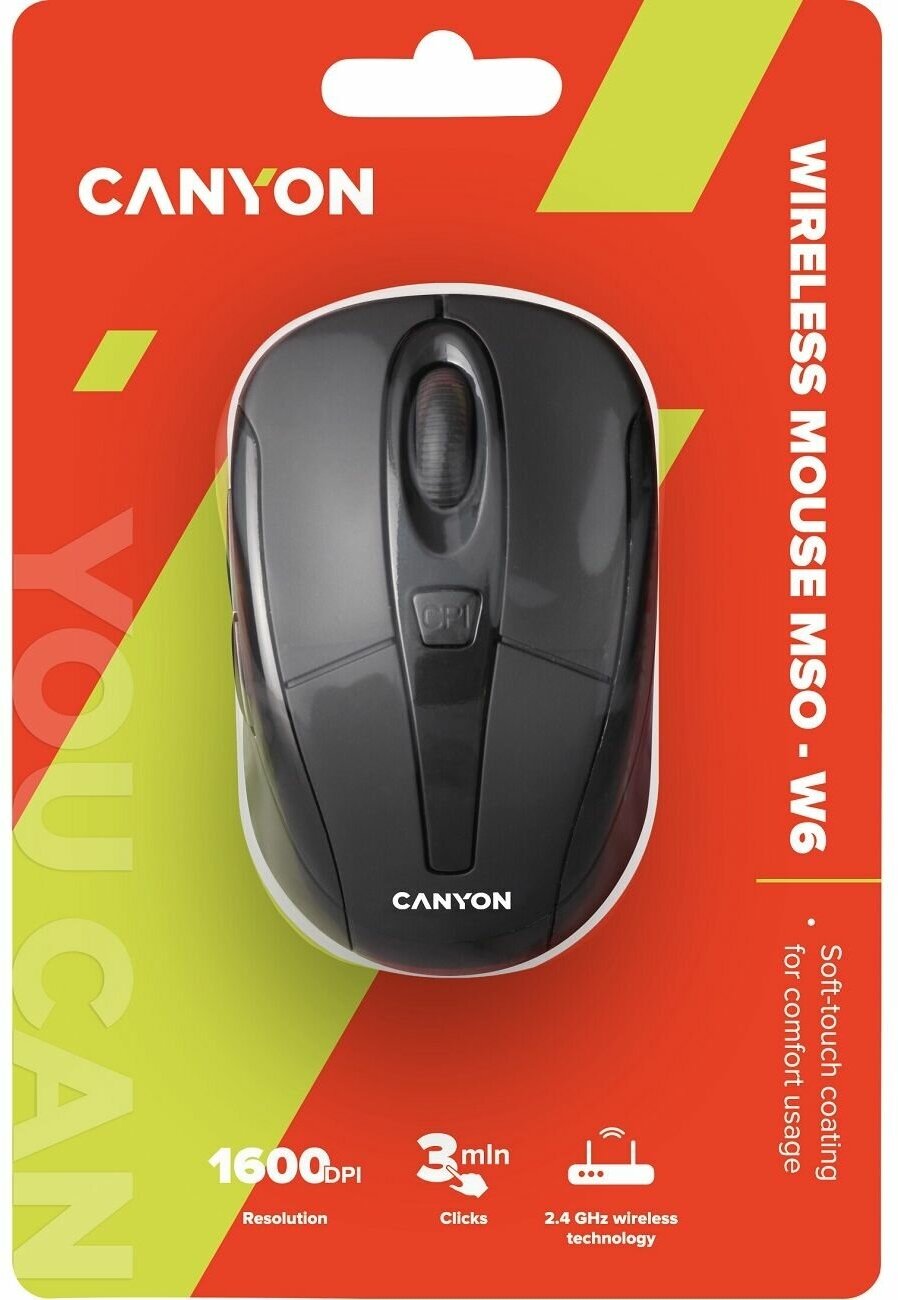 Мышь беспроводная Canyon CNR-MSOW06B