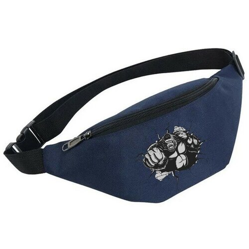 фото Сумка поясная noname, синий