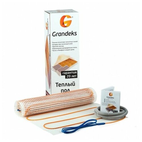 Нагревательный мат Grandeks G2-10150 150 Втм2 1 м2 200х50 см 2351₽
