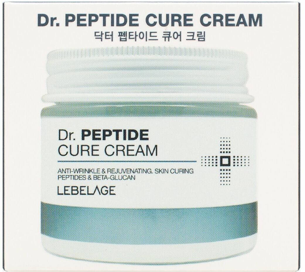 корея_lebelage_крем д/лица dr.cure cream 70мл_с пептидами 17D006004 - фотография № 8