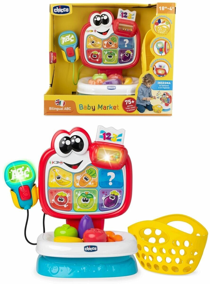 CHICCO TOYS 9605AR Говорящая игрушка "Магазин Baby Market" (рус/англ) - фото №4