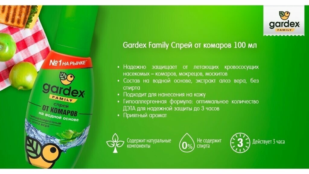 Gardex Family Спрей от комаров 250 мл Garden Show - фото №15