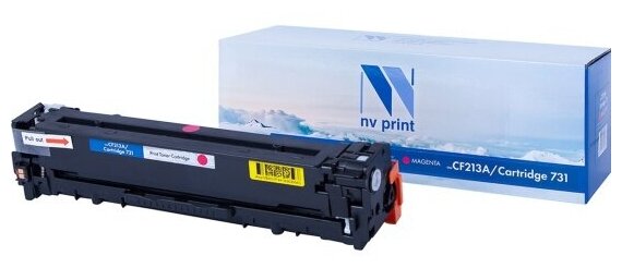 Тонер-картридж NV Print CF213A/Canon 731 Magenta для Нewlett-Packard LaserJet Color Pro M251n/M251nw/M276n/M276nw/Canon LBP-7100Cn/7110Cw/MF623/MF628 (1800k)