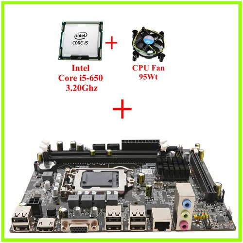 Комплект Мат плата H55 Core i5-650 32Ghz CPU Fan 787500₽