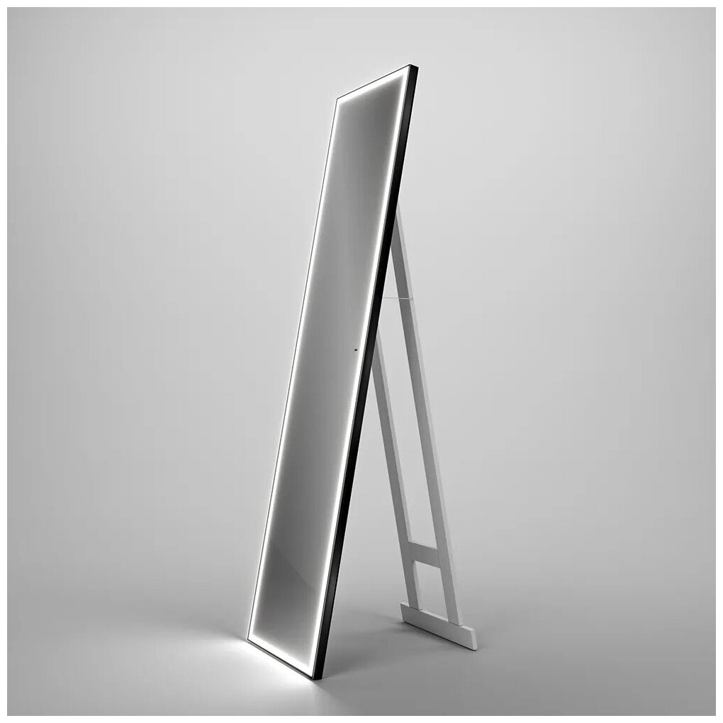 Зеркало напольное Teymi Helmi 45х175, LED Black Edition, сенсор на взмах - фотография № 5