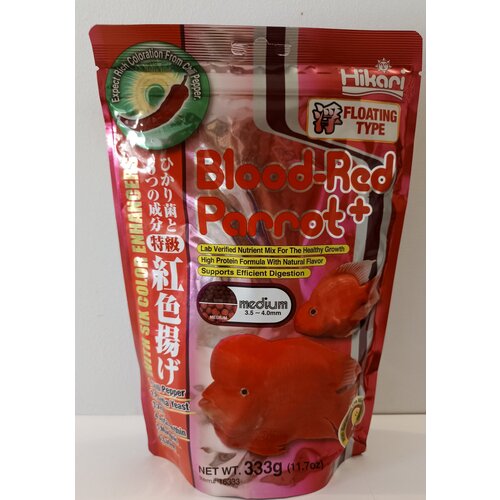 Корм для усиления окраса рыб Hikari Blood-Red Parrot Medium Pellet