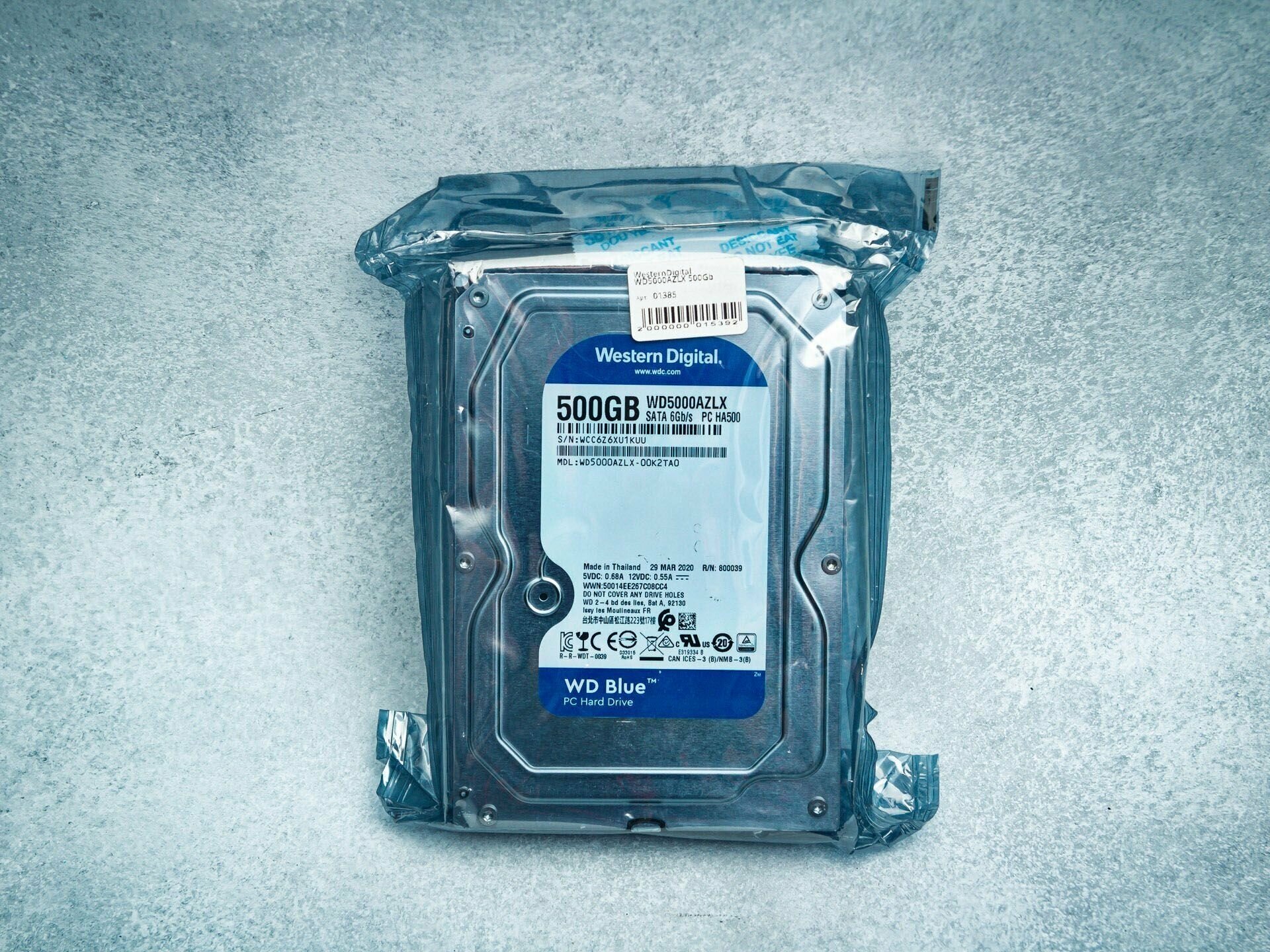 Жесткий диск Western Digital WD Blue 500 ГБ WD5000AZLX