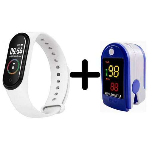 Умные часы BandRate Smart BRSM44BW-SET2 с пульсометром тонометром ЧСС 350000₽