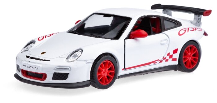 Детская игрушечная коллекционная металическая модель машинки игрушки Kinsmart "2010 Порше 911 GT3 RS" (металлическая инерционная) 1:36