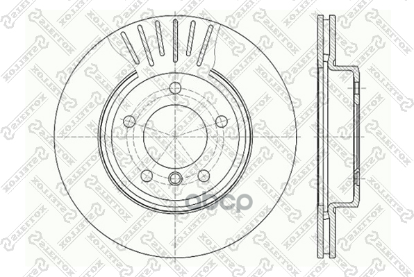 6020-1540V-Sx_диск Тормозной Передний! Bmw E46 3 2.5-2.0D M42/M47/M52/M54 98> Stellox арт. 60201540VSX