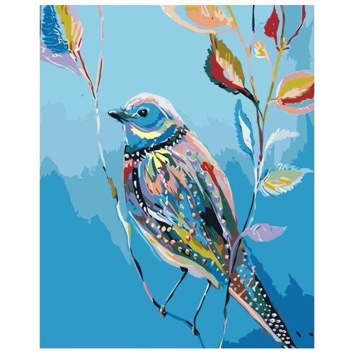 Картина по номерам Весенняя птица, 40x50 см картина по номерам птица на цветке 40x50 см