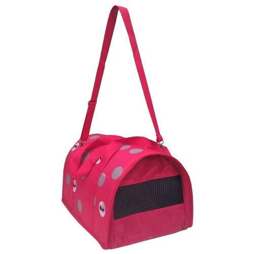фото Переноска-сумка для собак Теремок СПР-1 40х23х24 см красный