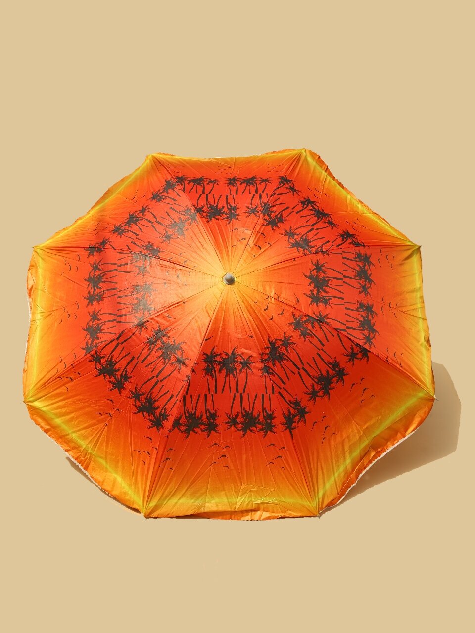 Зонт пляжный наклонный d 200 cм, h 200 см, п/э 170 t, 8 спиц, чехол, арт. SD200-5 - фотография № 1