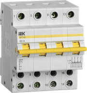 Выключатель-разъединитель трехпозиционный 4п ВРТ-63 63А IEK MPR10-4-063