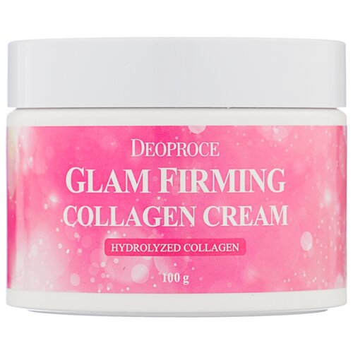фото Deoproce Moisture Glam Firming Collagen Cream Подтягивающий крем для лица на основе свиного коллагена, 100 г