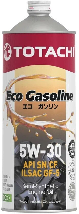 5W-30 Eco Gasoline SN CF ILSAC GF-5 ACEA C2 1л (полусинт. мотор. масло) Totachi 10801