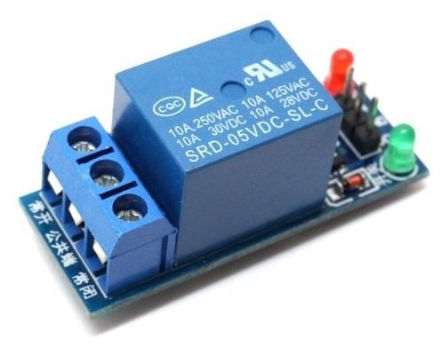 Модуль реле 12В 10А 1 канал электромеханическое для проектов Ардуино / Arduino