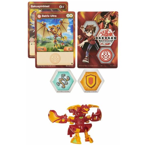 Фигурка-трансформер Bakugan S2 Ультра Batrix (HarpyRed) 6055885/20124296 фигурка трансформер bakugan ультра hydorous 6045146 20104034 синий