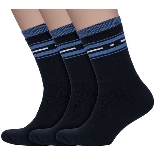 Носки Альтаир, 3 пары, размер 25 (39-41), черный носки альтаир 3 пары размер 25 39 41 серый