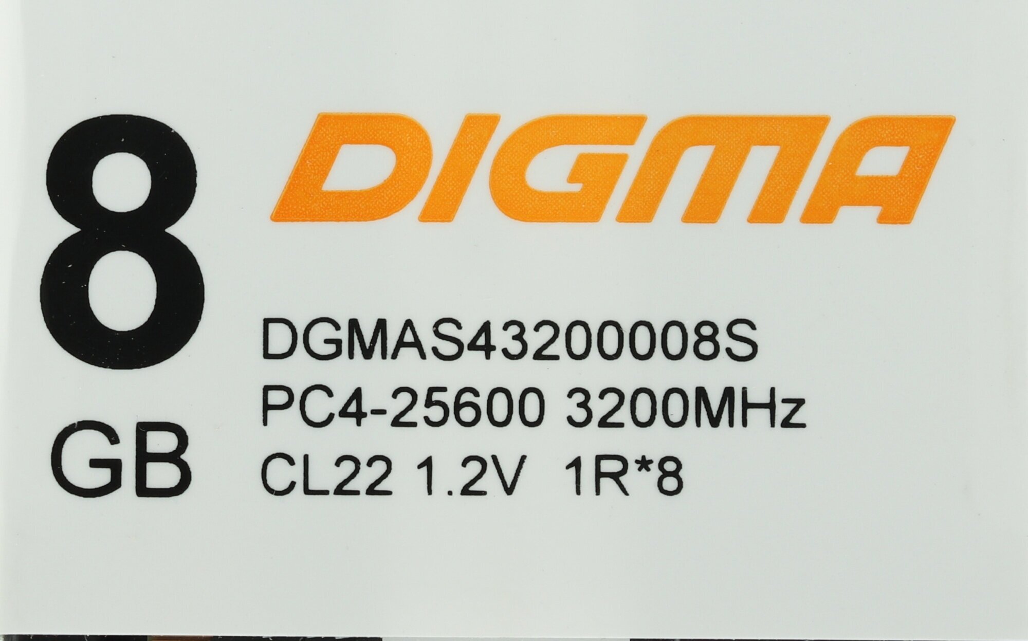 Оперативная память Digma DDR4 - 8Gb, 3200 МГц, SO-DIMM, CL22 (dgmas43200008s) - фото №6