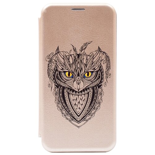фото Чехол-книжка book art jack grand owl для huawei p smart z / y9 prime (2019) / honor 9x золотой gosso