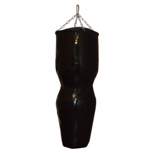 фото Боксёрский мешок подвесной фигурный "силуэт" (тент), 110 см, 40 кг, чёрный рокки