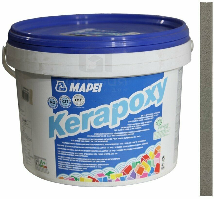 Затирка Mapei Kerapoxy №113 темно-серая 10 кг