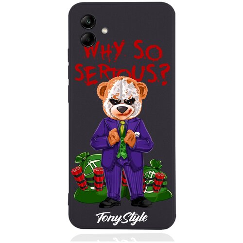 Черный силиконовый чехол для Samsung Galaxy A04 Tony Style Why so serious черный силиконовый чехол для samsung galaxy a02 tony style why so serious