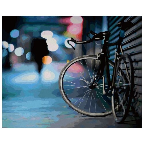 фото Картина по номерам "велосипед на улице", 40x50 см артвентура