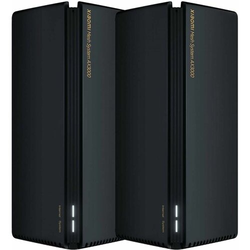 Роутер Xiaomi Mi Mesh System AX3000(2-pack), AX3000, черный, 2 шт. в комплекте [dvb4287gl]