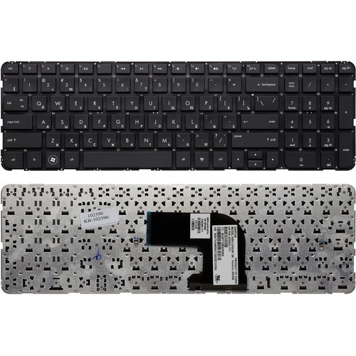 Клавиатура для ноутбука HP Pavilion HP Pavilion DV6-7000 DV6-7100 Series Плоский Enter Черная без рамки PN NSK-CK0UW 1100₽