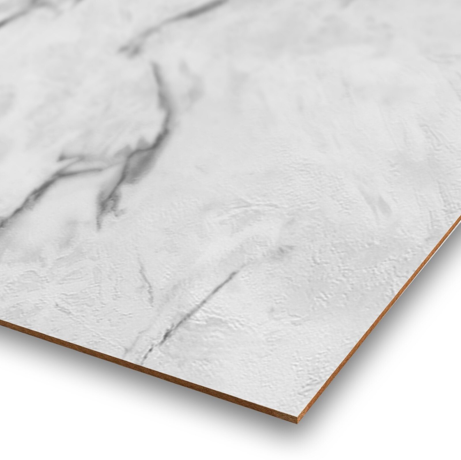 Стеновая Панель из МДФ RashDecor (влагостойкая) Мрамор Белый Калакатта 2440х1220х3,2 мм, 3 шт в упаковке