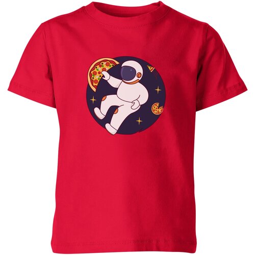 Футболка Us Basic, размер 6, красный детская футболка космонавт в космосе ловит пиццу 128 красный