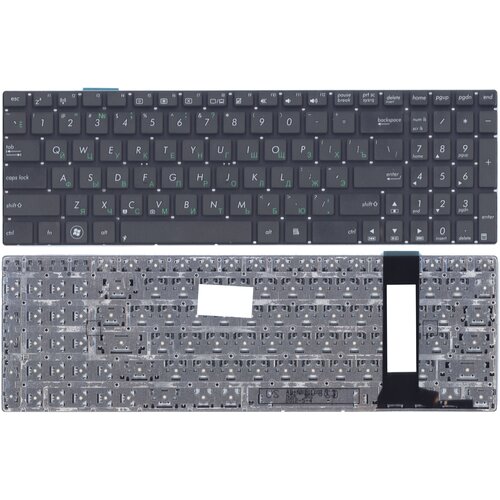 Клавиатура для Asus N56 N76 Горизонтальны Enter p/n: NJ8, 9Z. N8BSQ.10R, 9Z. N8BBQ. G0R, 0KNB0-6120RU00 gzeele us layout keyboard for asus n76 n76vb n76vj n76vm n76vz black with silver topcase laptop palmrest upper case kb bezel